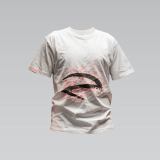 Camiseta ligera con patrón blanco y negro