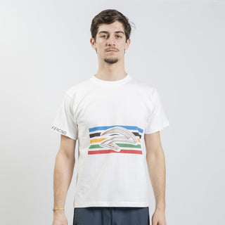 T-Shirt Muster Olympic Weiß - Premium Fechtschuhe - Azza Fechten